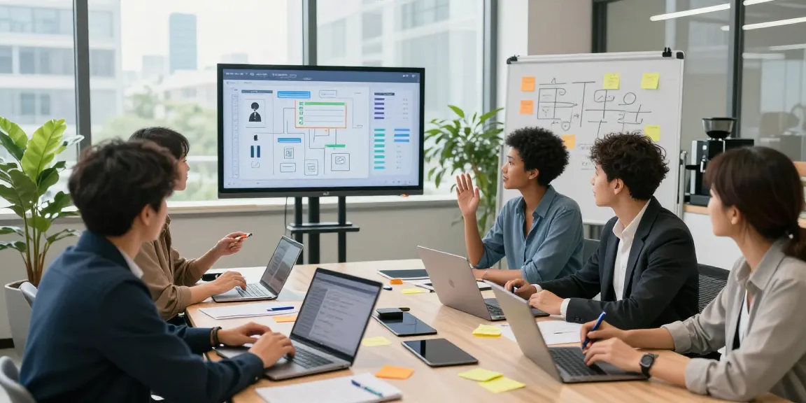 WPS Official Website showcasing a modern collaborative workspace with professionals brainstorming around a conference table.